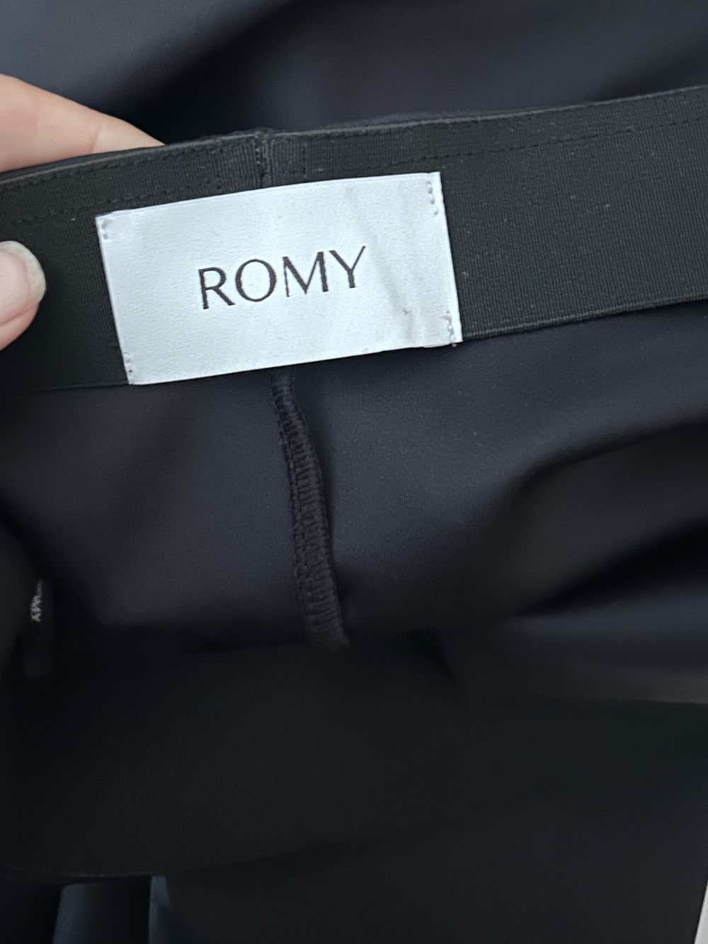 Romy The Brand Black Satin Stretch Column Maxi Skirt Size Small - Picture 4 of 10